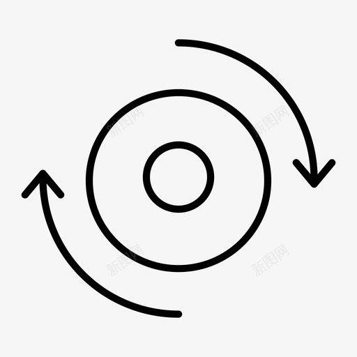 旋转器圆加载轮图标svg_新图网 https://ixintu.com 加载轮 圆 旋转 旋转器 销轮