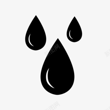 雨滴饮用水水滴图标图标