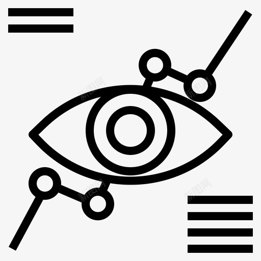 视觉分析眼睛图标svg_新图网 https://ixintu.com 分析 商业图表和图表 图表 眼睛 视觉
