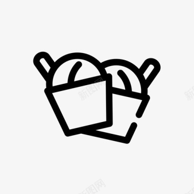 杯冰淇淋饮料冰淇淋图标图标