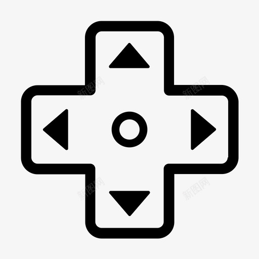 dpad按钮控制器图标svg_新图网 https://ixintu.com dpad 按钮 控制器 游戏 游戏图标