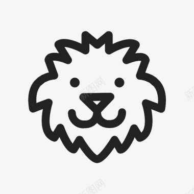 动物狗狮子图标图标