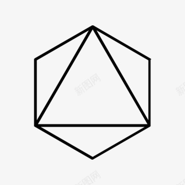 三角形多边形几何六边形图标图标