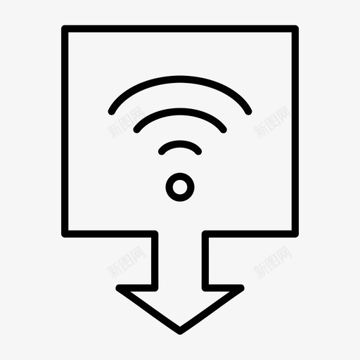 互联网电脑文件图标svg_新图网 https://ixintu.com wifi 互联网 文件 电脑 窗口