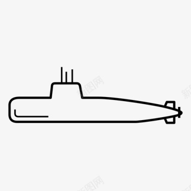潜艇海军潜水器图标图标