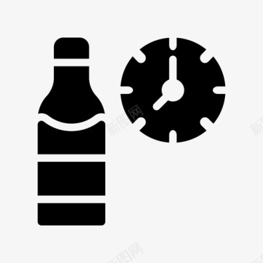 啤酒瓶子庆祝图标图标