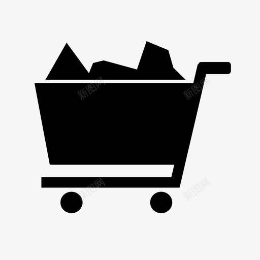 购物车杂货商店和杂货店图标svg_新图网 https://ixintu.com 商店和杂货店 杂货 购物车