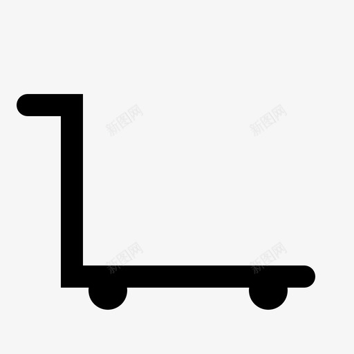 手推车货物送货图标svg_新图网 https://ixintu.com 手推车 批发 货物 购物 送货 重量