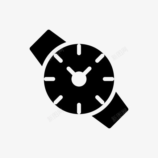 腕表时钟假日图标svg_新图网 https://ixintu.com 假日 夏季和假日线图标 手表 时钟 时间 腕表