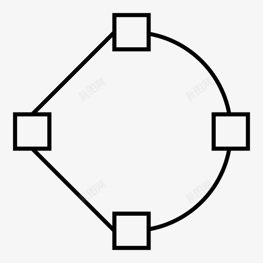 路径点形状图标svg_新图网 https://ixintu.com 形状 点 设计 路径