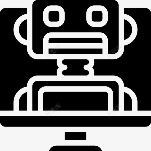 计算机助手人工智能机器图标svg_新图网 https://ixintu.com 人工智能 人工智能固体 机器 机器人 计算机助手