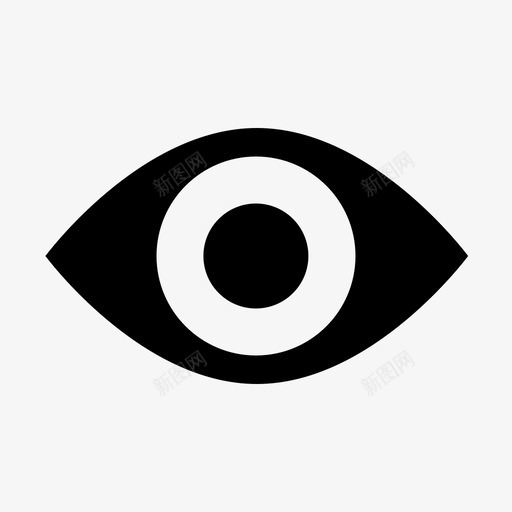 视觉可访问性眼睛图标svg_新图网 https://ixintu.com 可见性 可访问性 显示 眼睛 网络可访问性 视觉