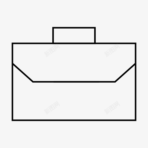 手提箱包行李箱图标svg_新图网 https://ixintu.com 包 手提箱 网络用户界面线 行李箱