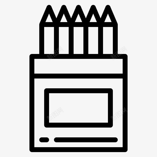 彩色铅笔蜡笔图案图标svg_新图网 https://ixintu.com 图案 彩色铅笔 蜡笔