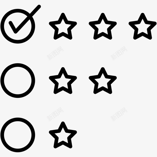 正面反馈评分星级图标svg_新图网 https://ixintu.com 客户支持薄弱 星级 正面反馈 评分