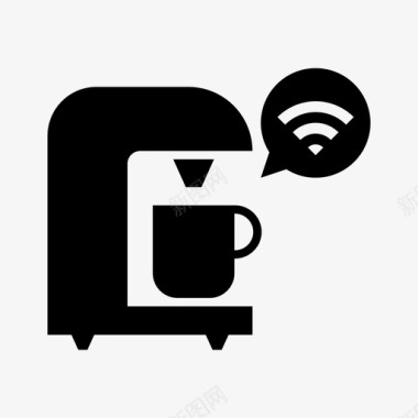 智能咖啡机互联网物联网图标图标