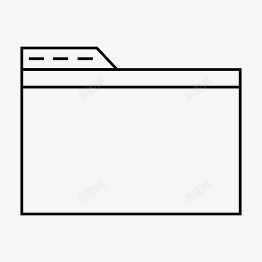 文件夹打开窗口图标svg_新图网 https://ixintu.com 打开 技术 文件夹 硬件 窗口