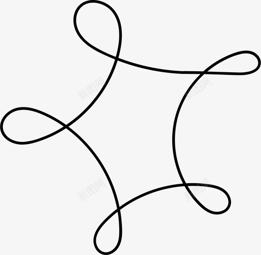 蠕动卷曲环状图标svg_新图网 https://ixintu.com 卷曲 形状 环状 蠕动