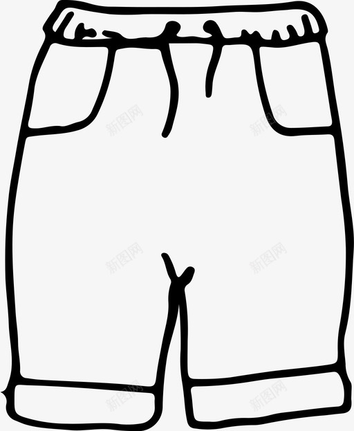 采购产品短裤衣服时尚图标svg_新图网 https://ixintu.com 时尚 男装 衣服 衣柜 采购产品短裤 风格