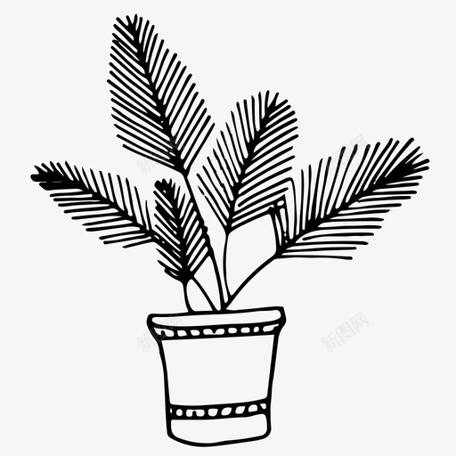 室内植物装饰植物树叶图标svg_新图网 https://ixintu.com 室内植物 树叶 植物 热带植物 盆栽植物 装饰植物