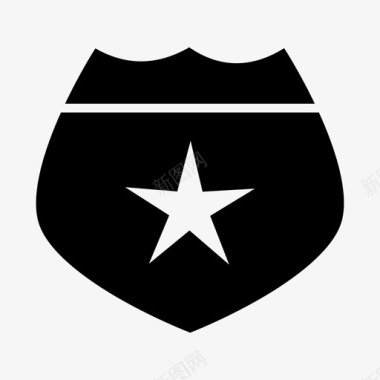 警察警徽盾牌图标图标