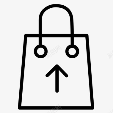 购物袋结帐网上购物图标图标