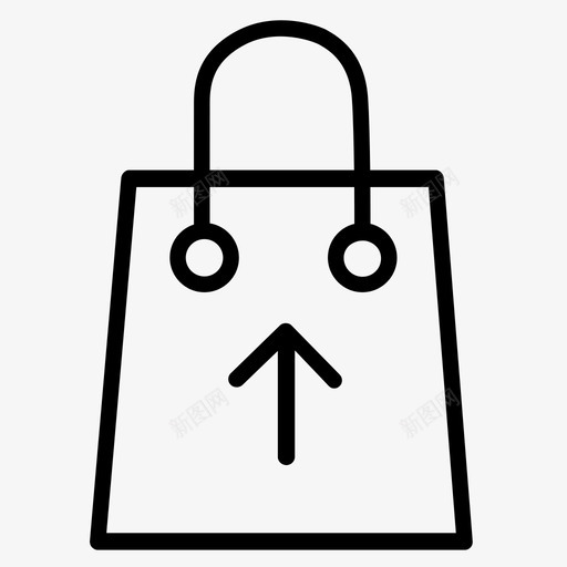 购物袋结帐网上购物图标svg_新图网 https://ixintu.com 上传 电子商务图标 结帐 网上购物 购物袋
