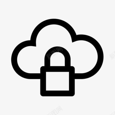 云锁定密码密码保护图标图标
