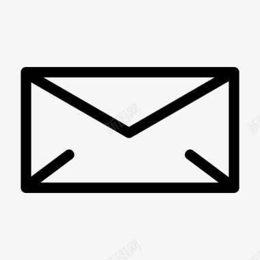 邮件信封未打开的邮件图标图标