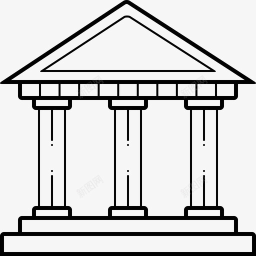 银行银行家建筑图标svg_新图网 https://ixintu.com 储蓄 建筑 投资 银行 银行家