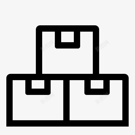 包装箱交货包装图标svg_新图网 https://ixintu.com 交货 包装 包装箱 批发 装运 运输