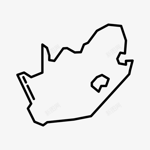 南非地理地图图标svg_新图网 https://ixintu.com 南非 地图 地理