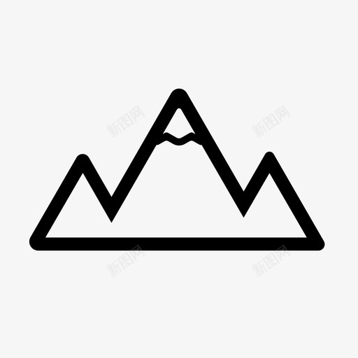 山风景自然图标svg_新图网 https://ixintu.com 山 自然 风景
