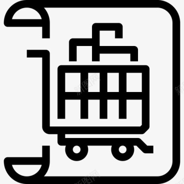 购物车账单商务图标图标