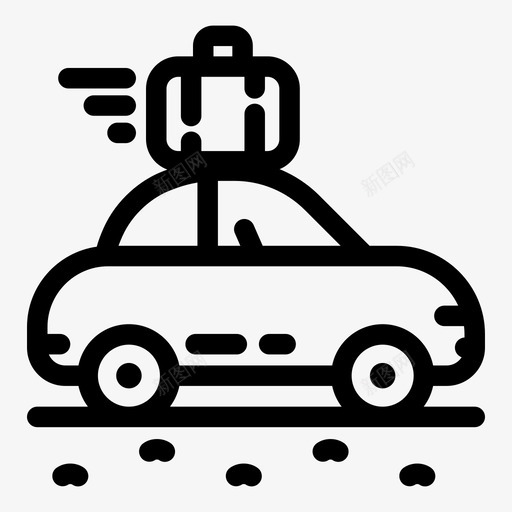 汽车包露营图标svg_新图网 https://ixintu.com 包 旅行 汽车 车辆 运输 露营 露营物品