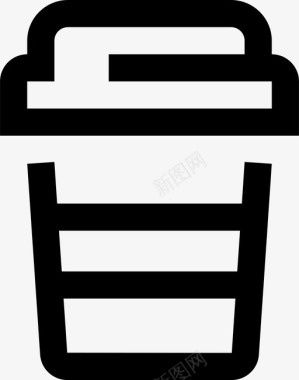 咖啡店卡布奇诺拿铁图标图标