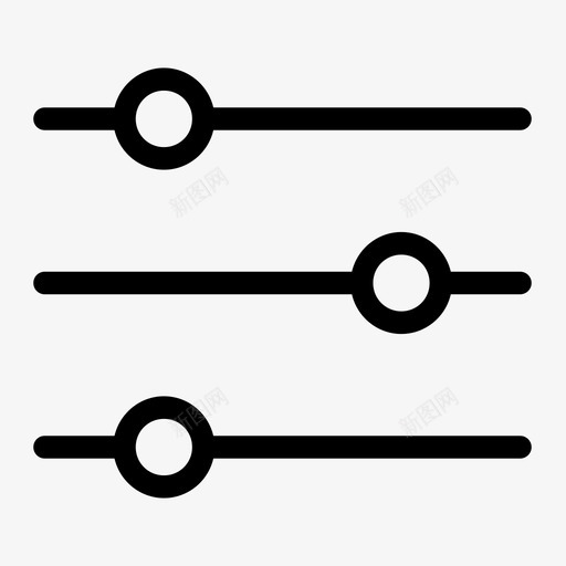 滑块音频平衡图标svg_新图网 https://ixintu.com 平衡 滑块 相等 音量 音频 音频媒体