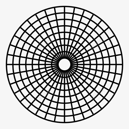 极坐标图同心圆图神圣几何学图标svg_新图网 https://ixintu.com 同心圆图 极坐标图 神圣几何学