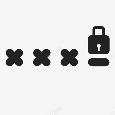 密码锁定解锁登录图标图标