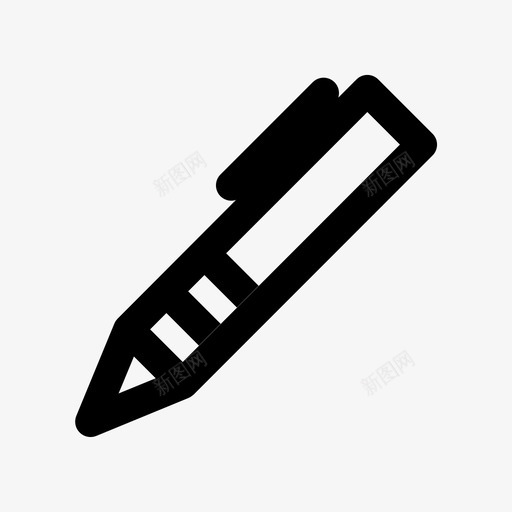 钢笔办公室文具图标svg_新图网 https://ixintu.com 书写 办公室 文具 混合 钢笔