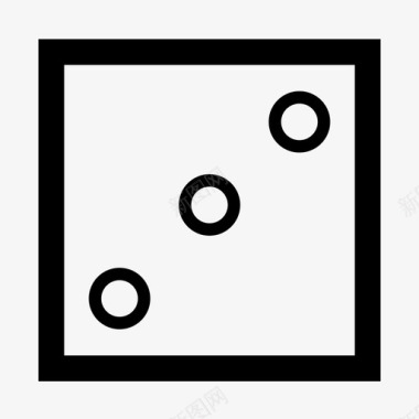 三个骰子3方块图标图标
