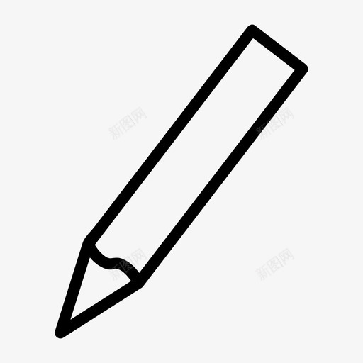 铅笔画写图标svg_新图网 https://ixintu.com 写 画 网页设计 铅笔