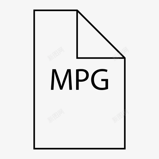 mpg文件视频文件图标svg_新图网 https://ixintu.com mpg 文件 视频文件