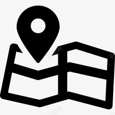 地图位置地图和旗帜搜索引擎优化和开发图标图标