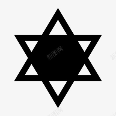 星星天堂犹太人图标图标