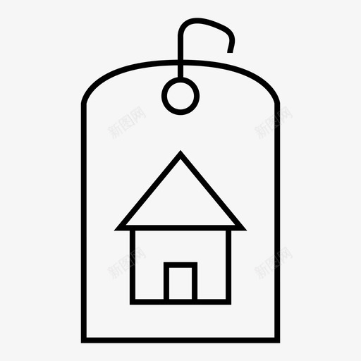 房地产建筑价格图标svg_新图网 https://ixintu.com 价格 建筑 房地产 标签