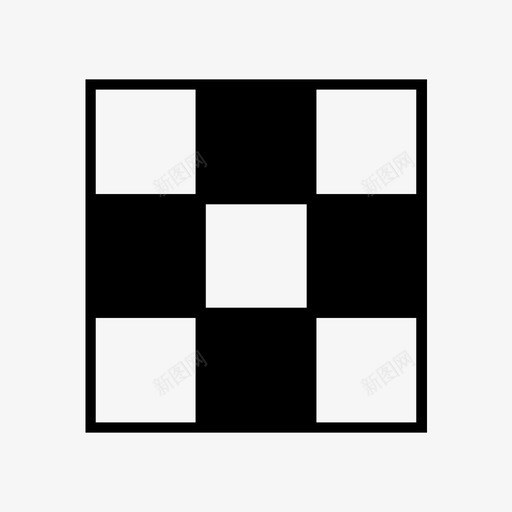网格象棋立方体图标svg_新图网 https://ixintu.com 几何 数学 正方形 立方体 网格 象棋