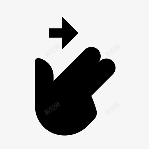 two finger swipe right 01svg_新图网 https://ixintu.com two finger swipe right 01