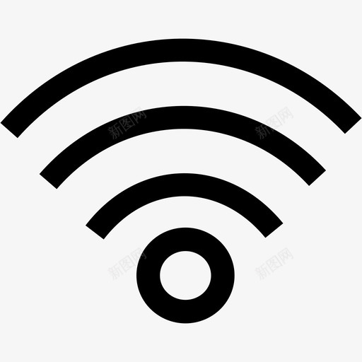 信号天线广播图标svg_新图网 https://ixintu.com wifi 互联网 信号 天线 广播 无线