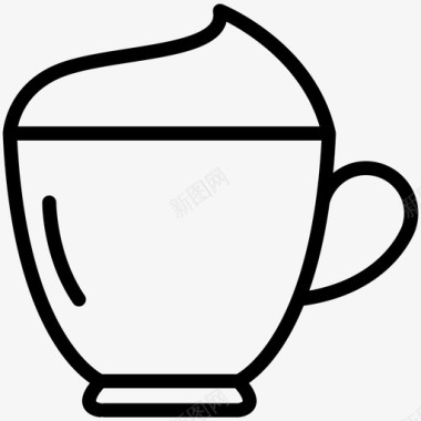 卡布奇诺饮料咖啡图标图标